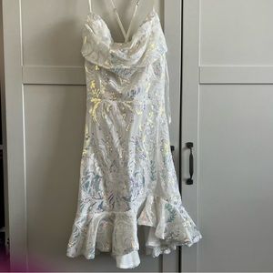 White Bridal-shower Mini Dress